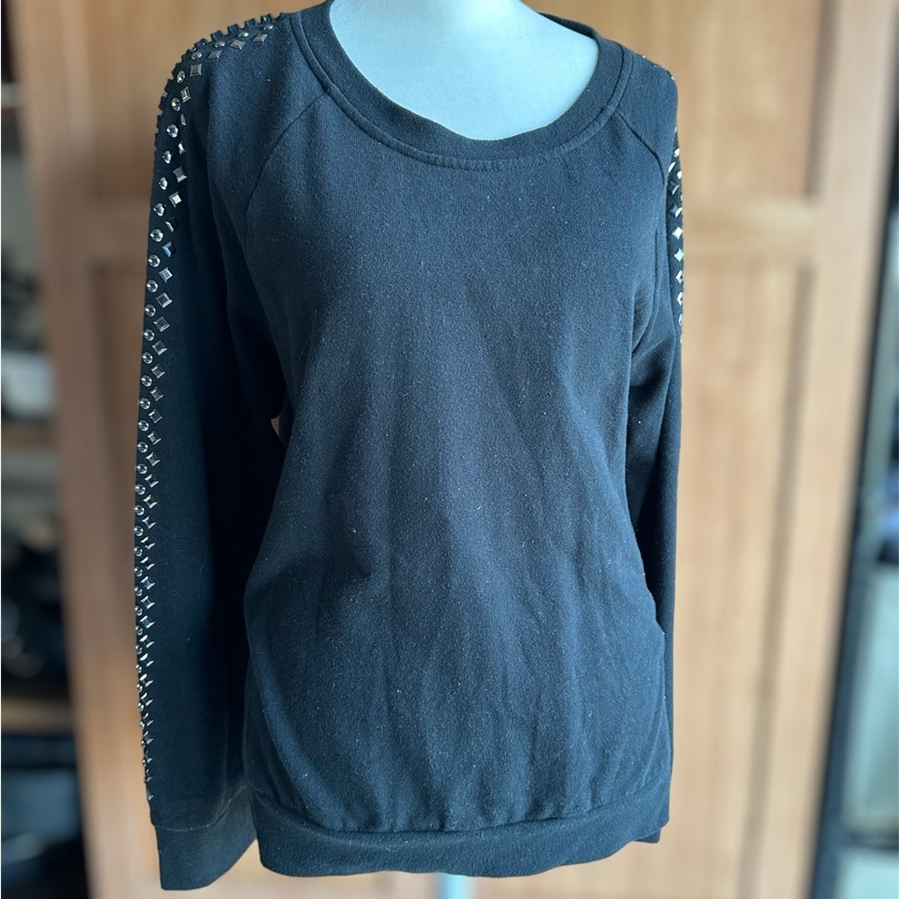 Max Jeans Silver Studded Sweatshirt​
